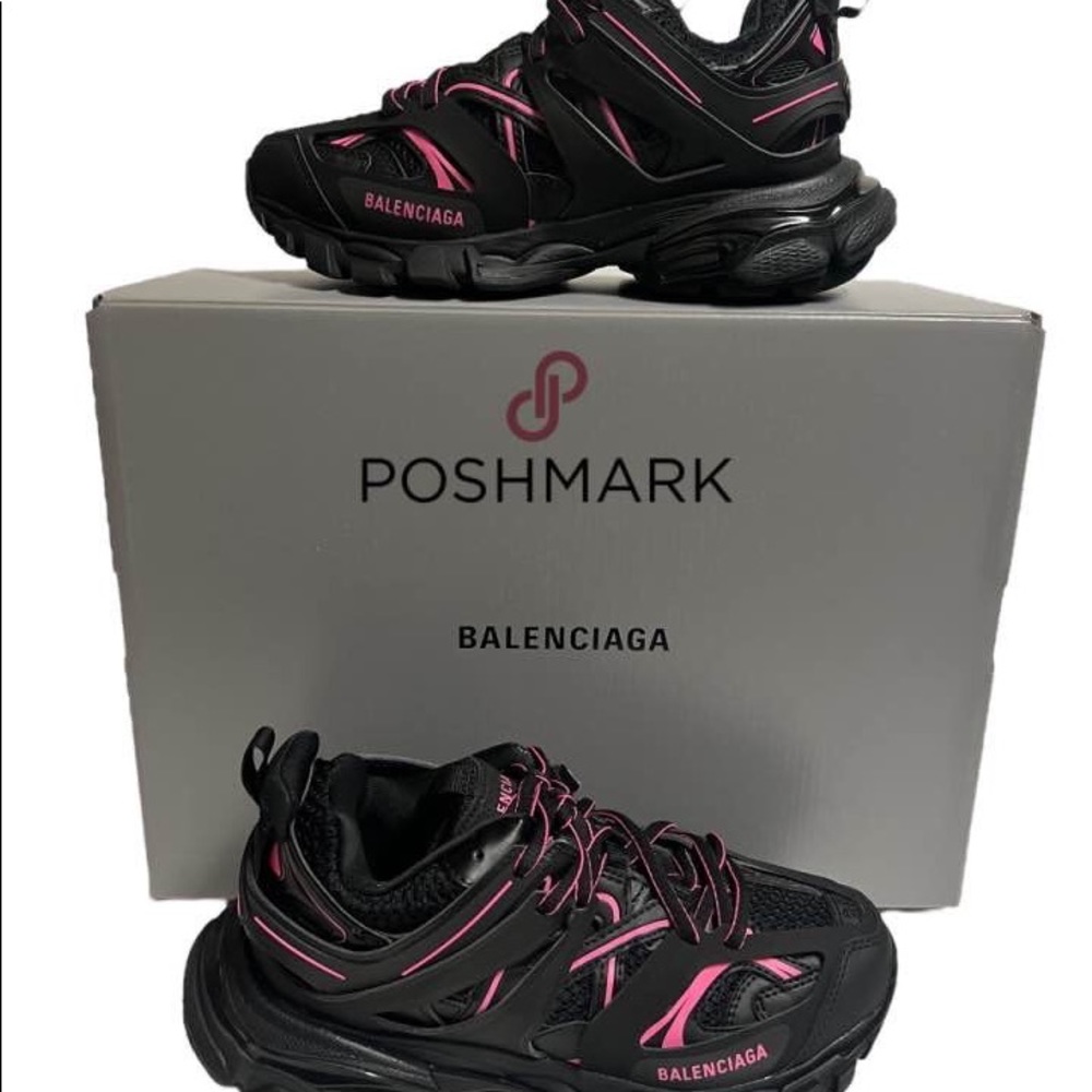 Balenciaga Track Sneakers Low Black Pink Size 6